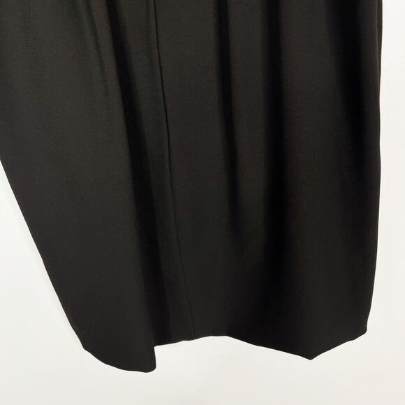 Diane Von Furstenberg P XSP Black Reagan VNeck Draped Sleeveless Blouse Top - Picture 3 of 10